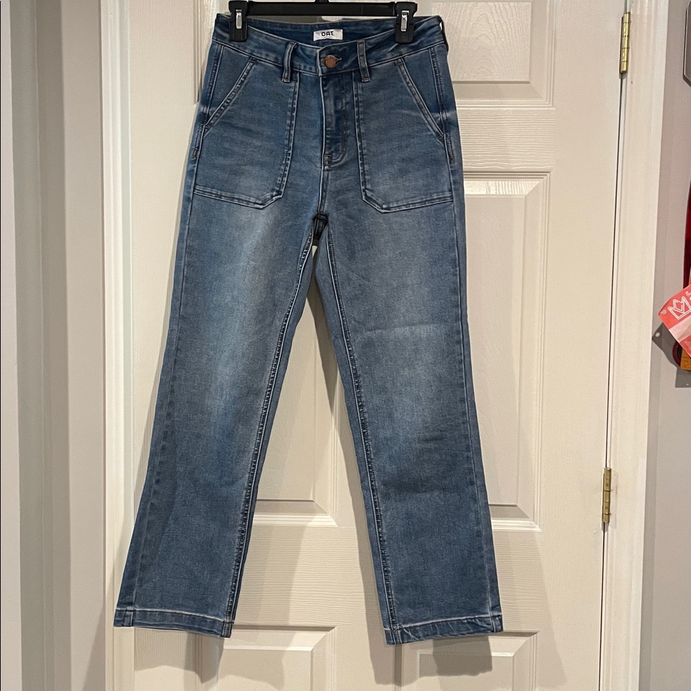 Oat High-Waisted Blue Denim Jeans